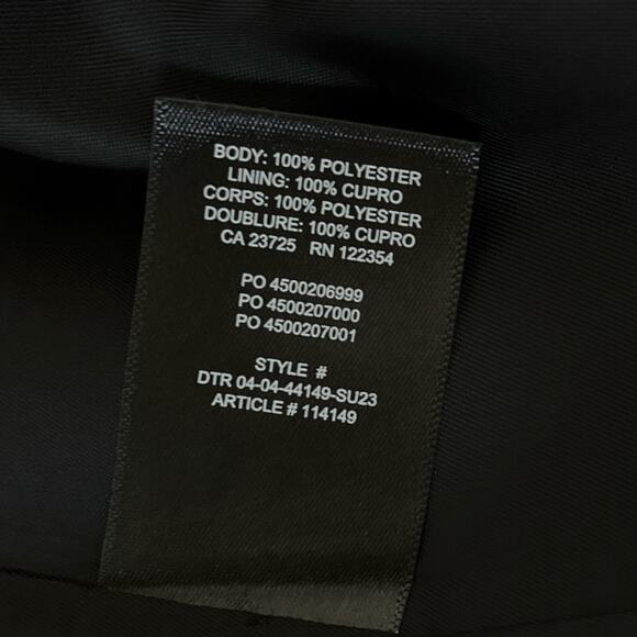 Aritzia Wilfred Destiny Waist Blazer Jacket Sz 4 Black Cropped Double Breasted - Picture 9 of 12
